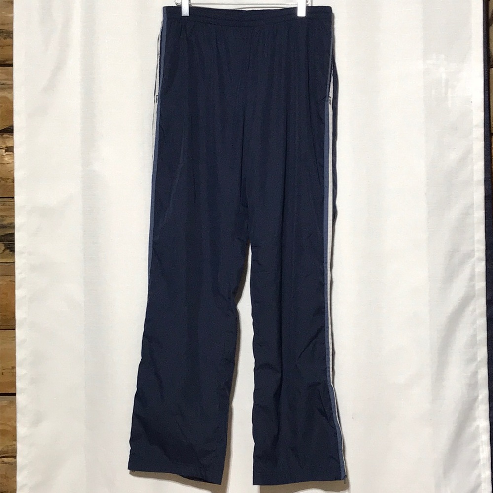 SweatPants - Navy, Steel Blue & White Stripe